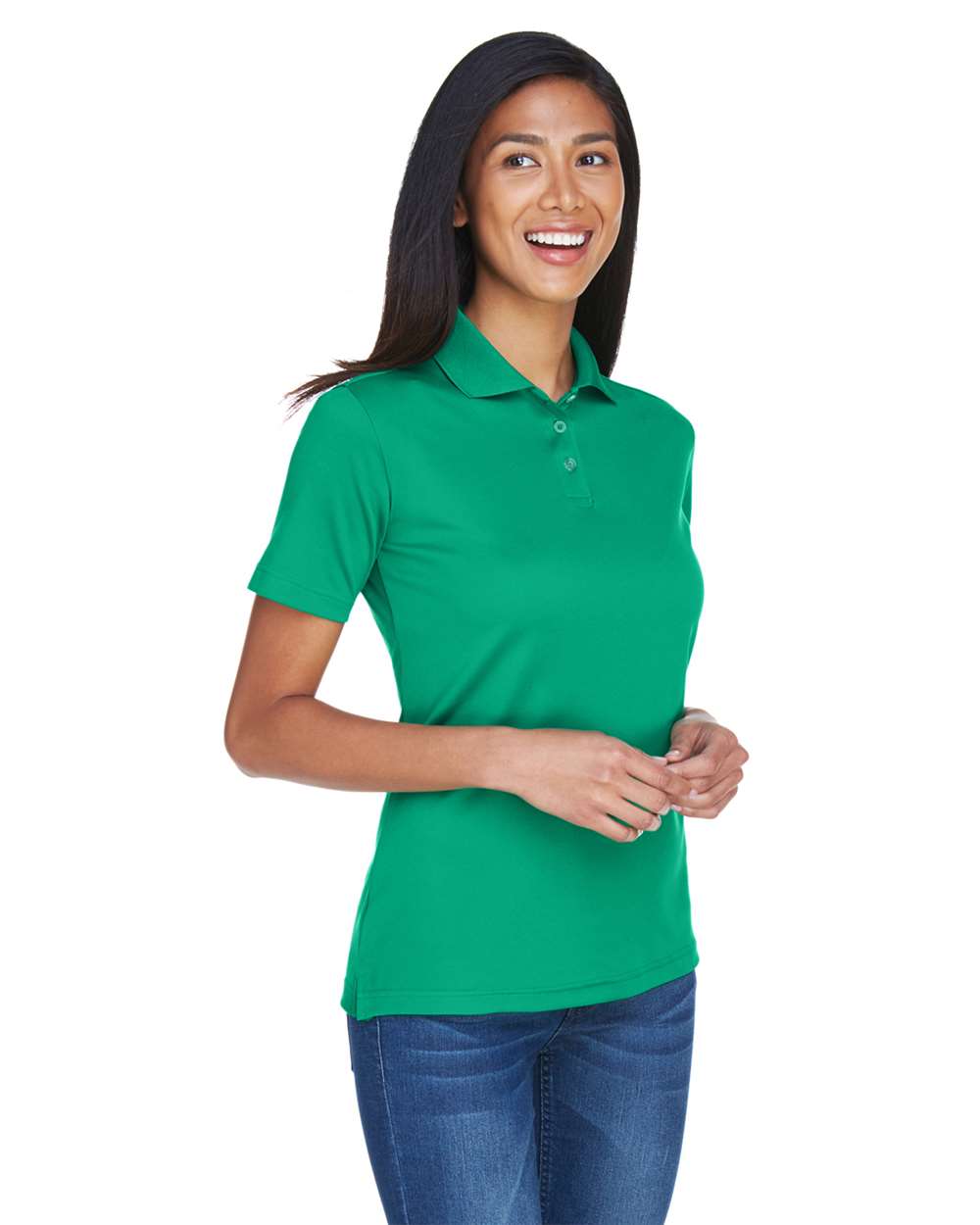 UltraClub-8404-Women's Cool & Dry Sport Polo - Image 4