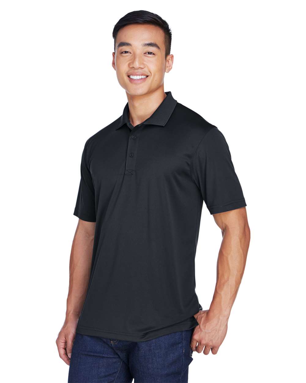 UltraClub-8405-Men's Cool & Dry Sport Polo - Image 3