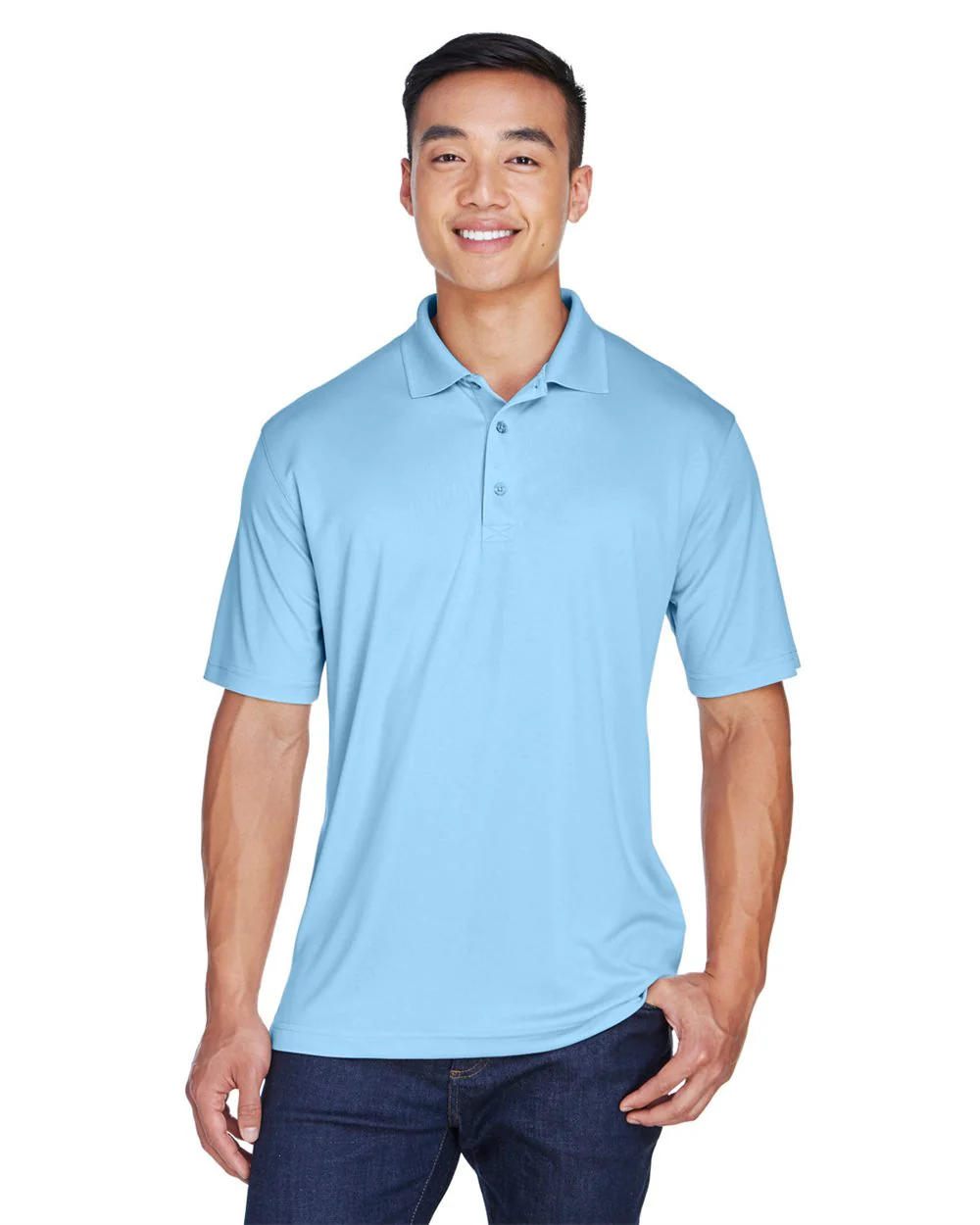 UltraClub-8405-Men's Cool & Dry Sport Polo - Image 5