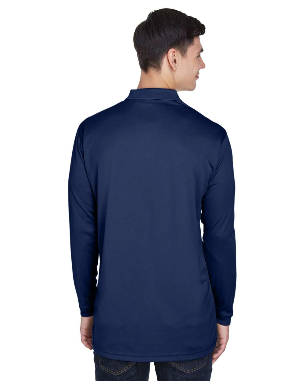 UltraClub-8405LS-Men's Cool & Dry Sport Long Sleeve Polo - Image 12