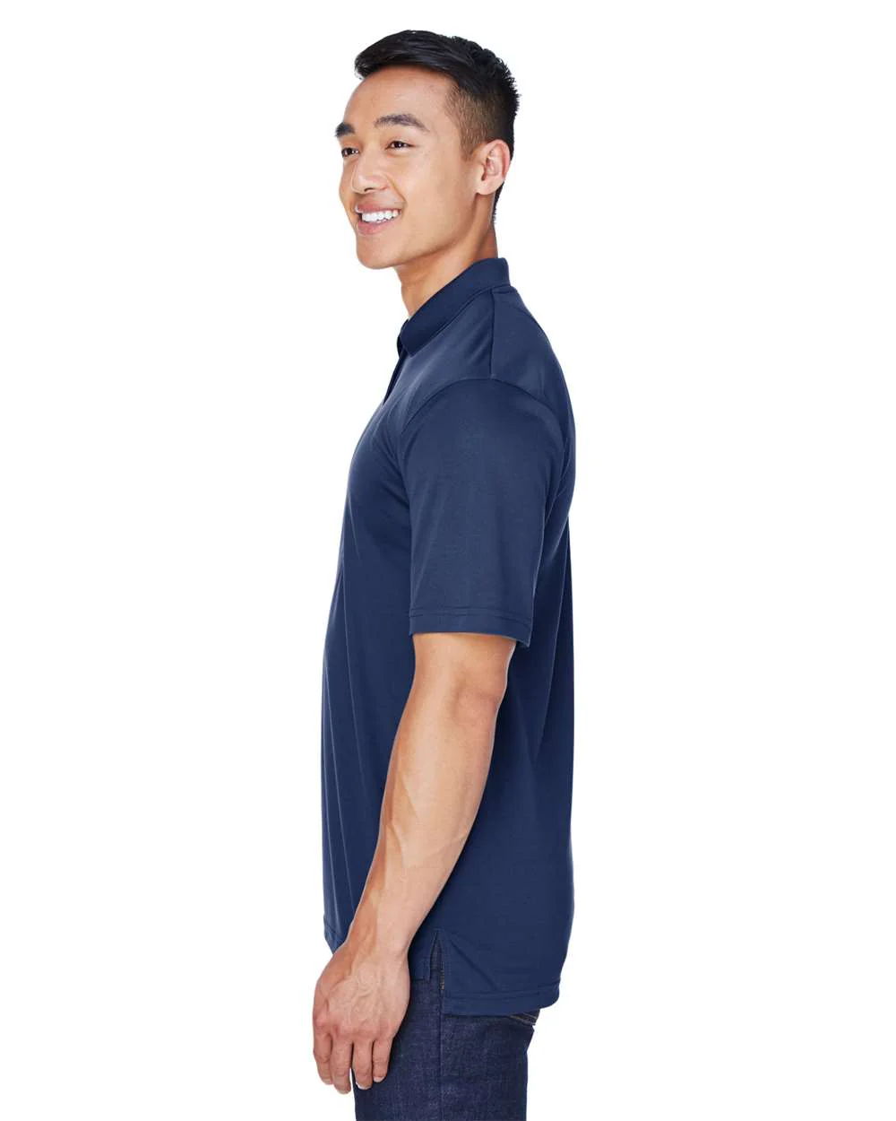 UltraClub-8405T-Men's Tall Cool & Dry Sport Polo - Image 3