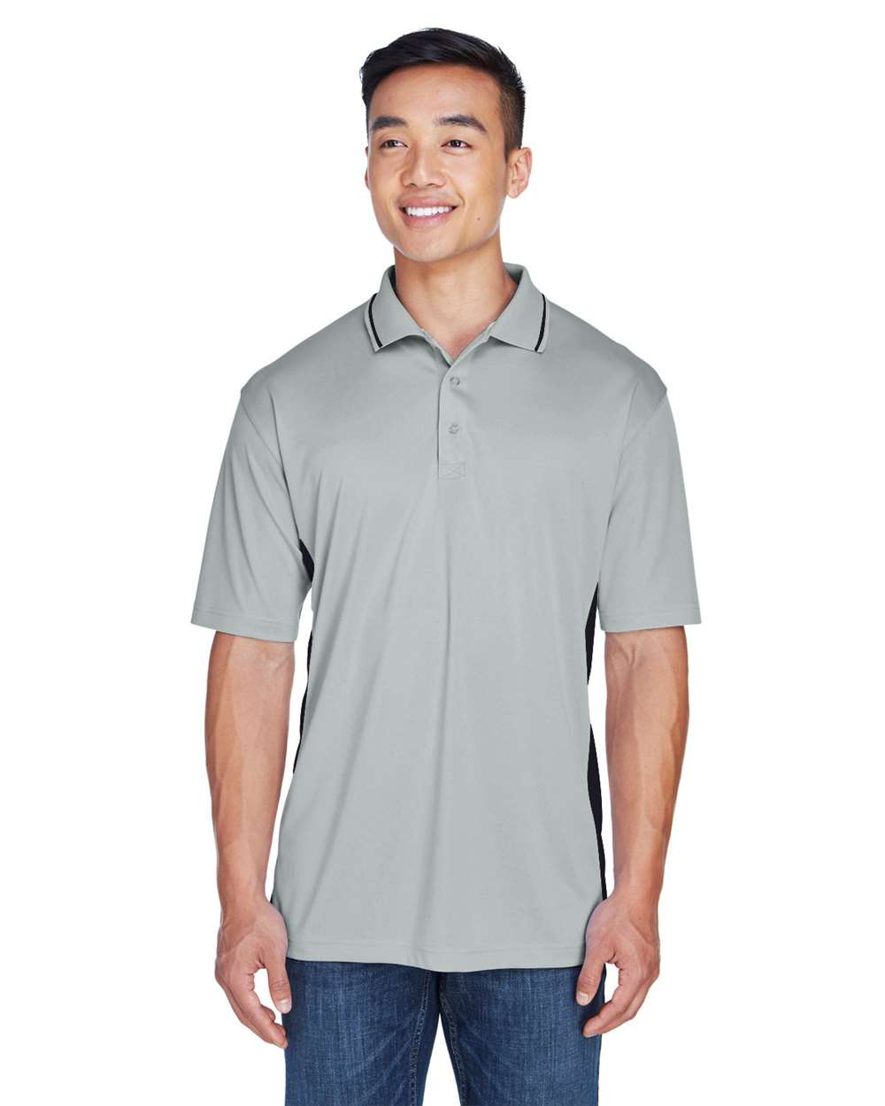 UltraClub-8406-Men's Cool & Dry Sport Two-Tone Polo - Image 11