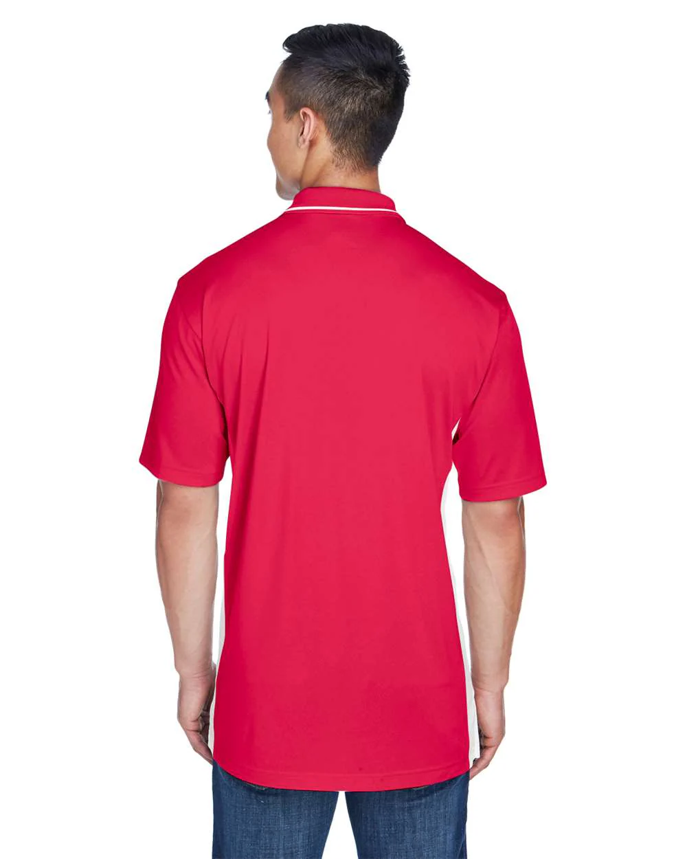 UltraClub-8406-Men's Cool & Dry Sport Two-Tone Polo - Image 25