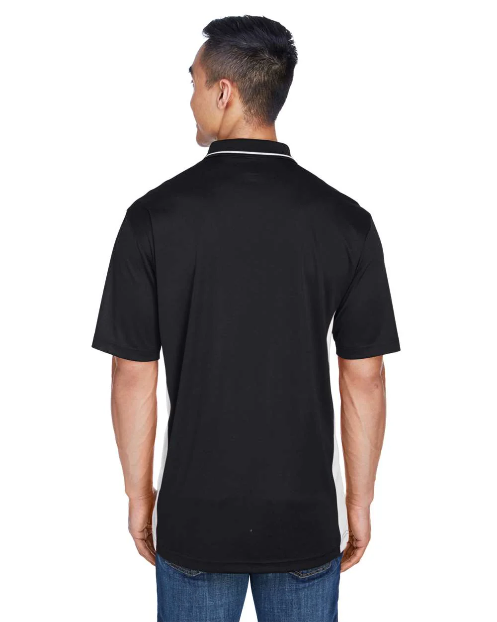 UltraClub-8406-Men's Cool & Dry Sport Two-Tone Polo - Image 9