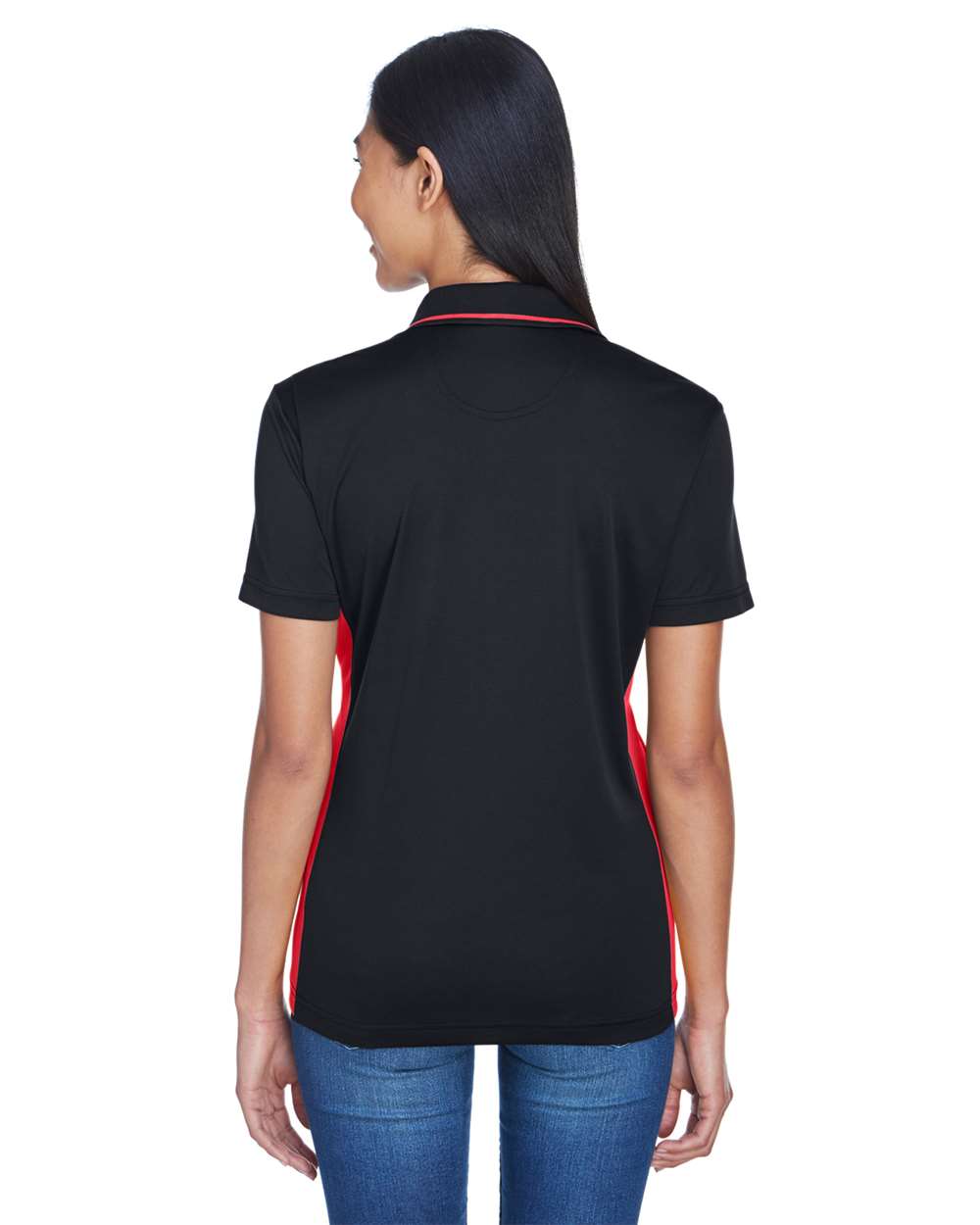 UltraClub-8406L-Women's Cool & Dry Sport Two-Tone Polo - Image 4