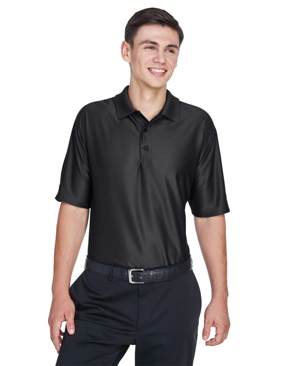 UltraClub-8415-Men's Cool & Dry Elite Performance Polo - Image 2