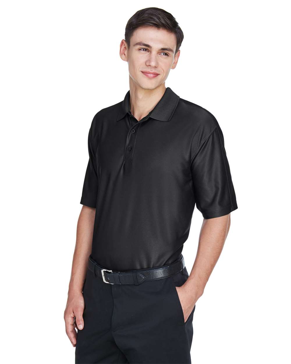 UltraClub-8415-Men's Cool & Dry Elite Performance Polo - Image 3