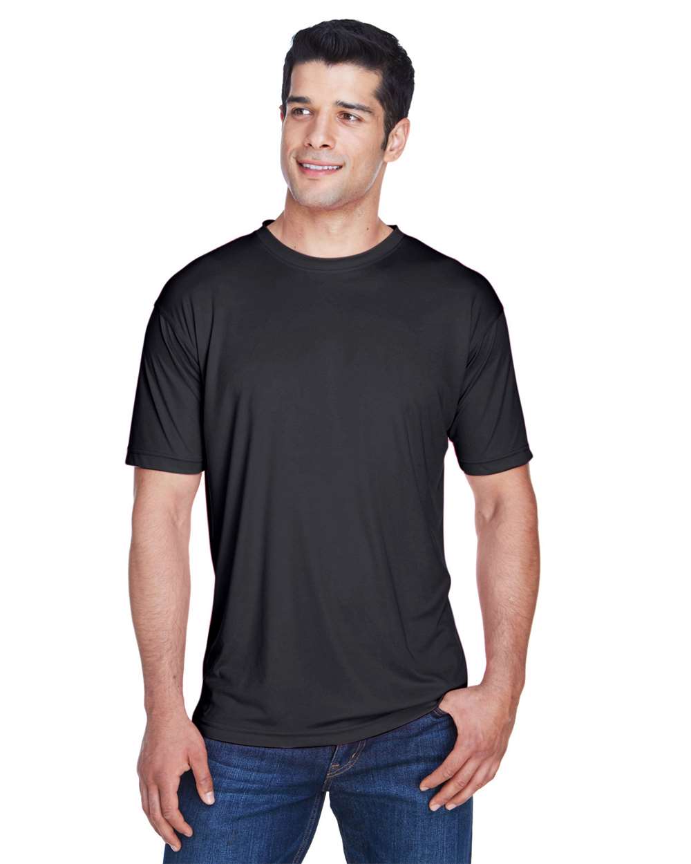 UltraClub-8420-Men's Cool & Dry Sport Performance Interlock T-Shirt - Image 3