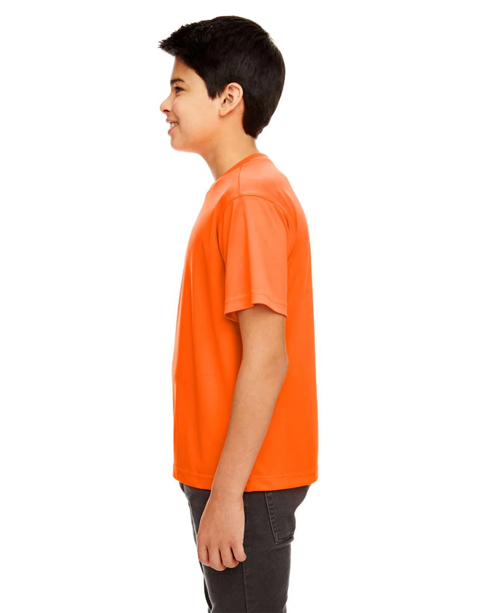 UltraClub-8420Y-Youth Cool & Dry Sport Performance Interlock T-shirt - Image 2