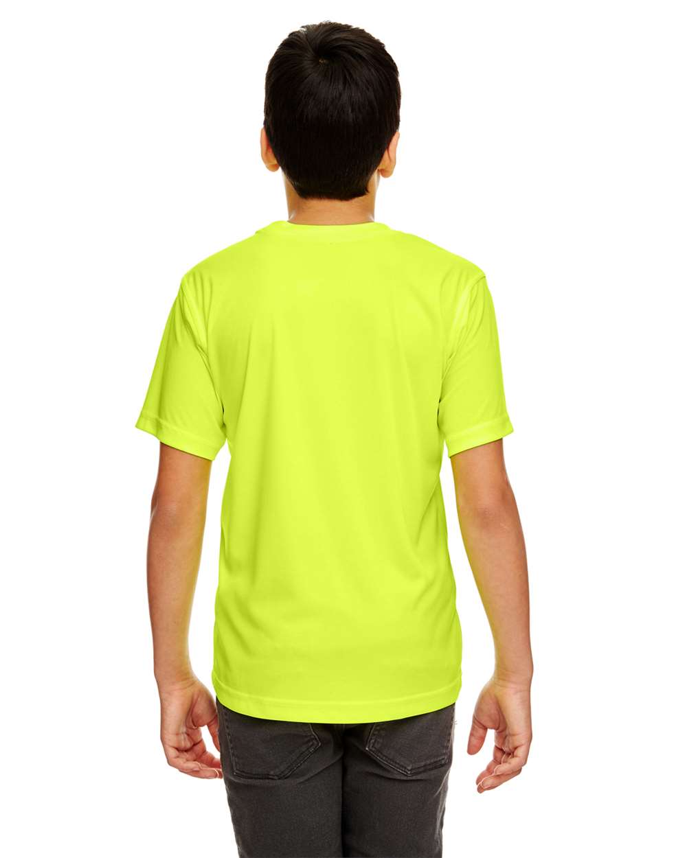 UltraClub-8420Y-Youth Cool & Dry Sport Performance Interlock T-shirt - Image 4