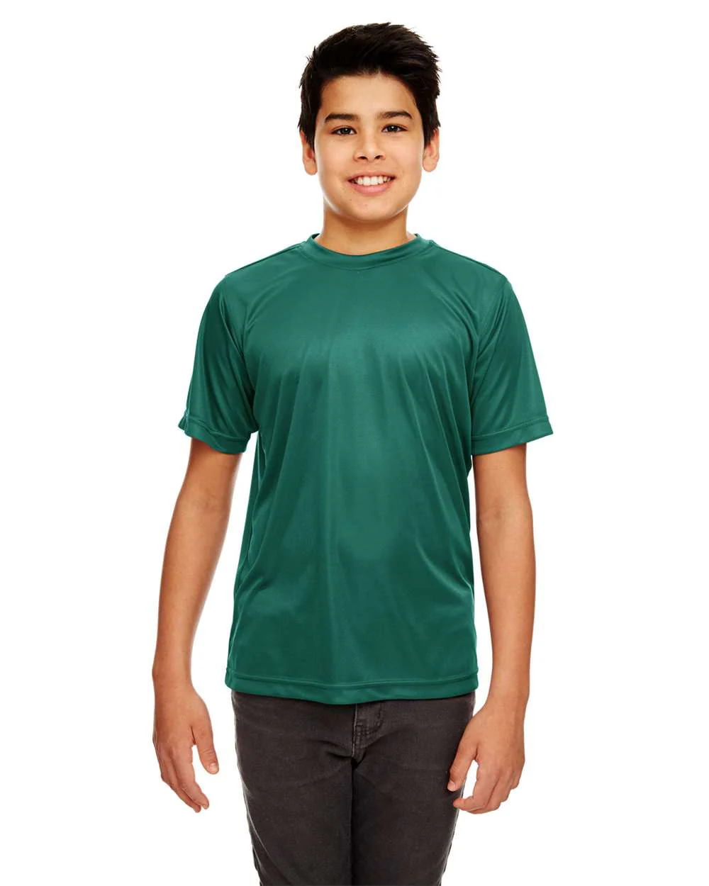 UltraClub-8420Y-Youth Cool & Dry Sport Performance Interlock T-shirt - Image 9
