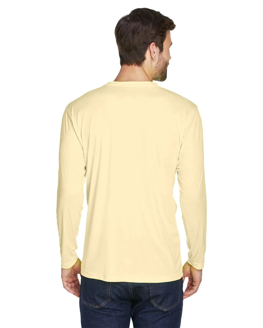 UltraClub-8422-Men's Cool & Dry Sport Long Sleeve Performance Interlock T-Shirt - Image 16
