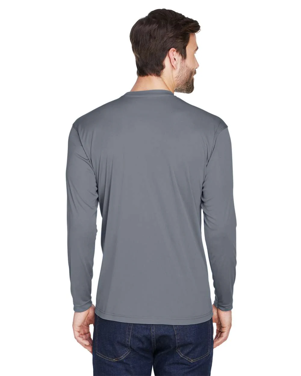 UltraClub-8422-Men's Cool & Dry Sport Long Sleeve Performance Interlock T-Shirt - Image 19