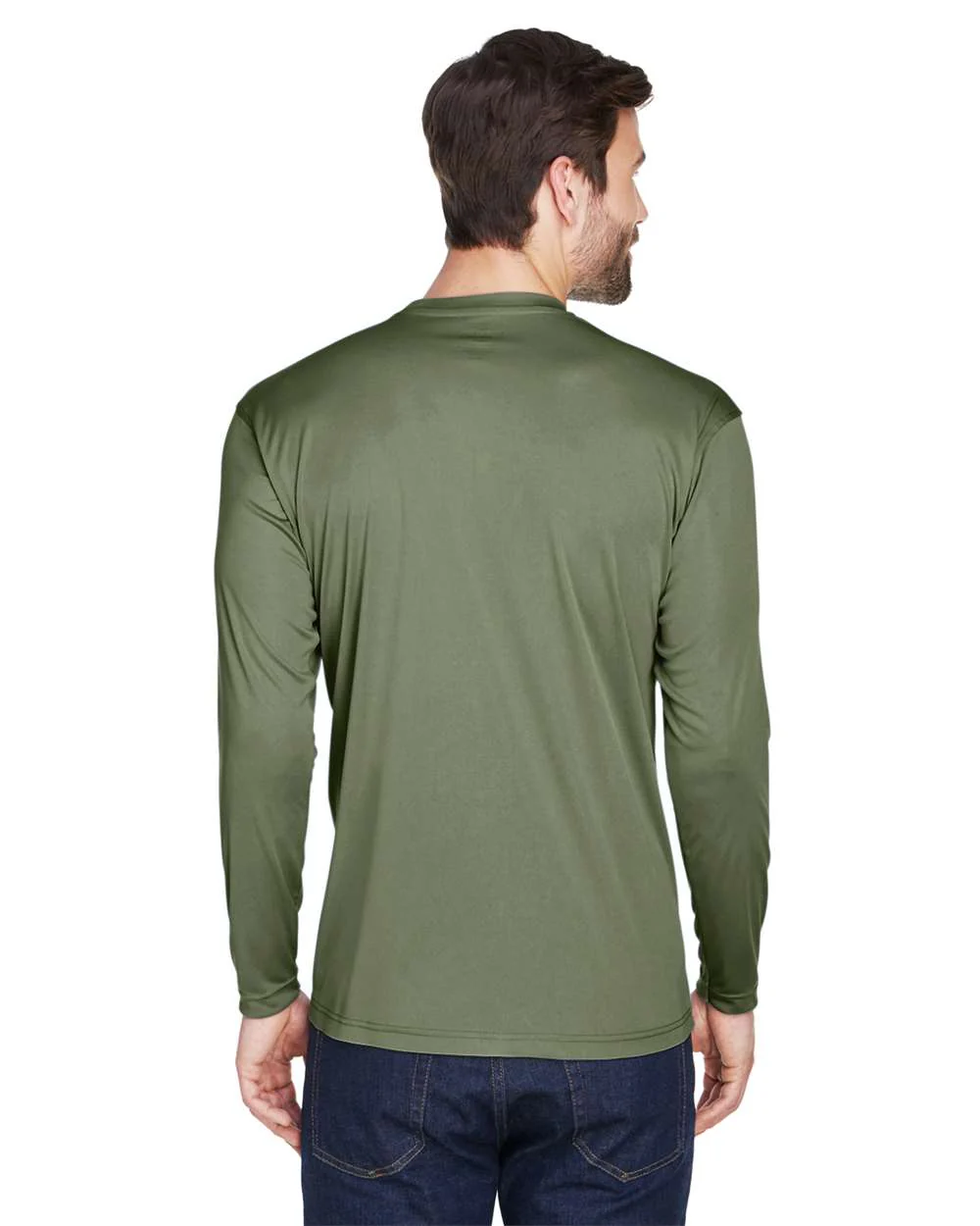 UltraClub-8422-Men's Cool & Dry Sport Long Sleeve Performance Interlock T-Shirt - Image 33