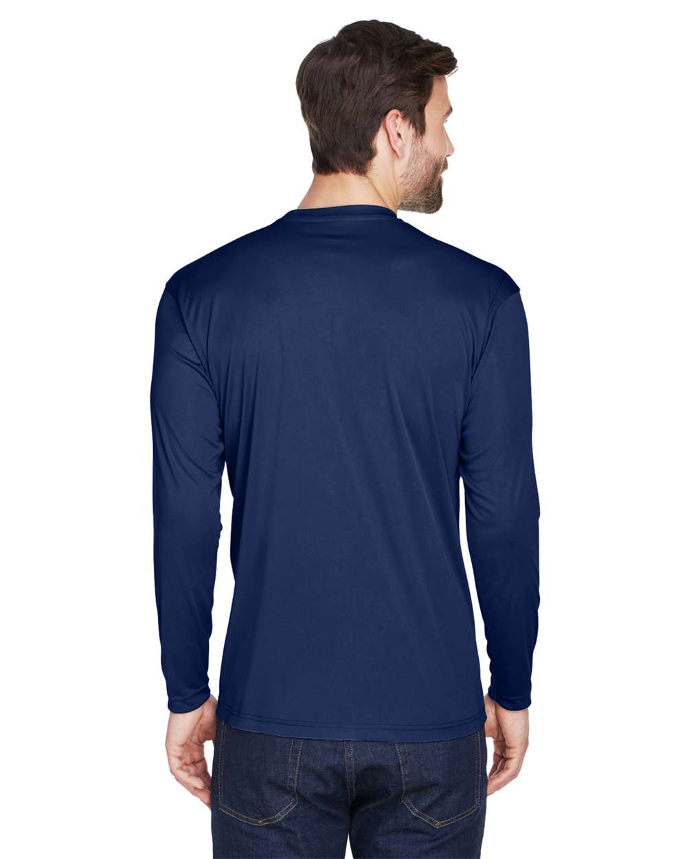 UltraClub-8422-Men's Cool & Dry Sport Long Sleeve Performance Interlock T-Shirt - Image 37