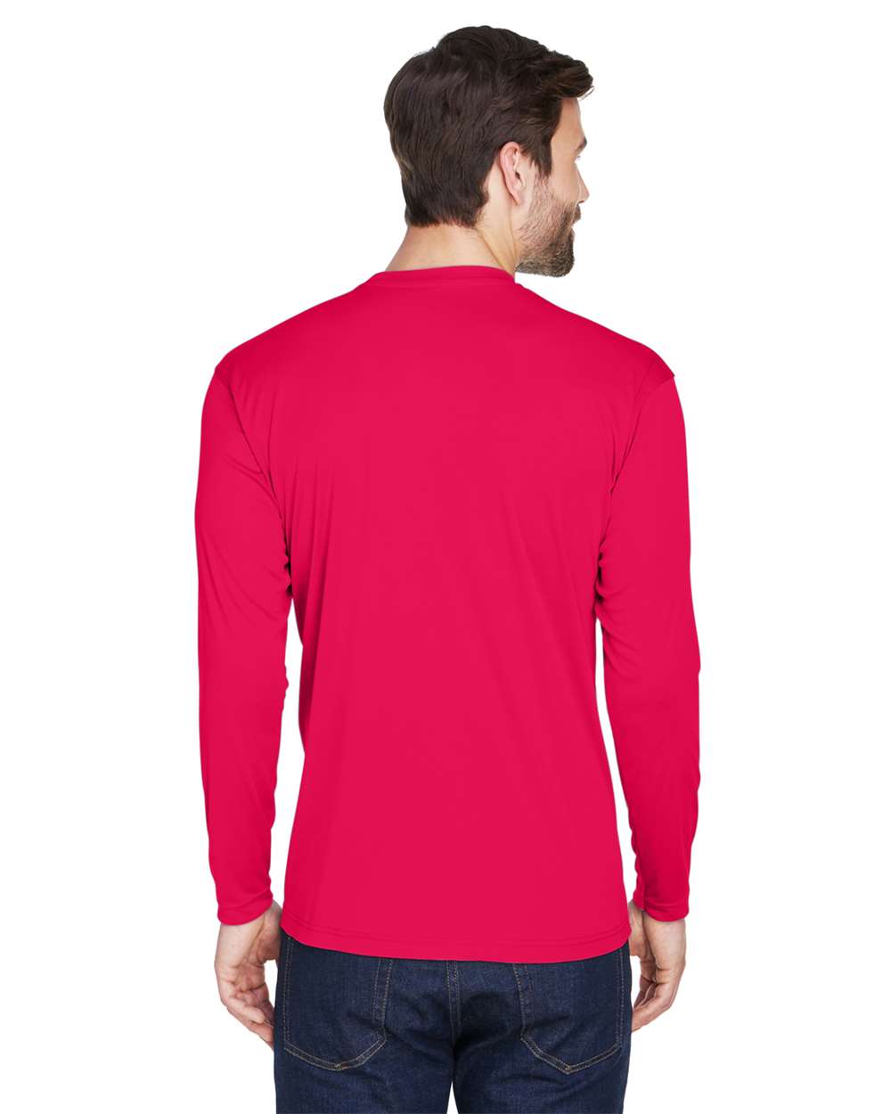 UltraClub-8422-Men's Cool & Dry Sport Long Sleeve Performance Interlock T-Shirt - Image 40