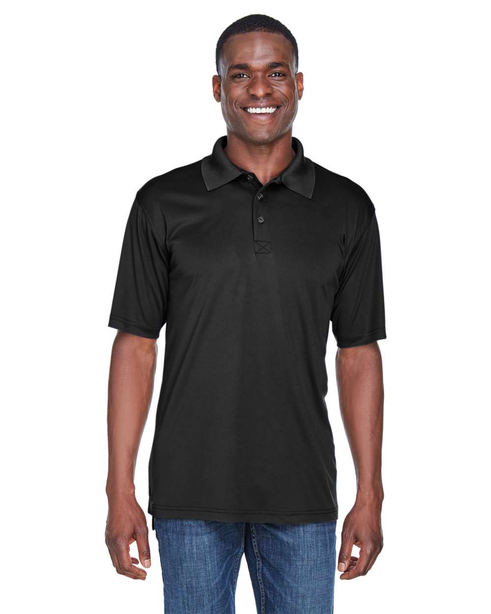 UltraClub-8425-Men's Cool & Dry Sport Performance Interlock Polo - Image 2