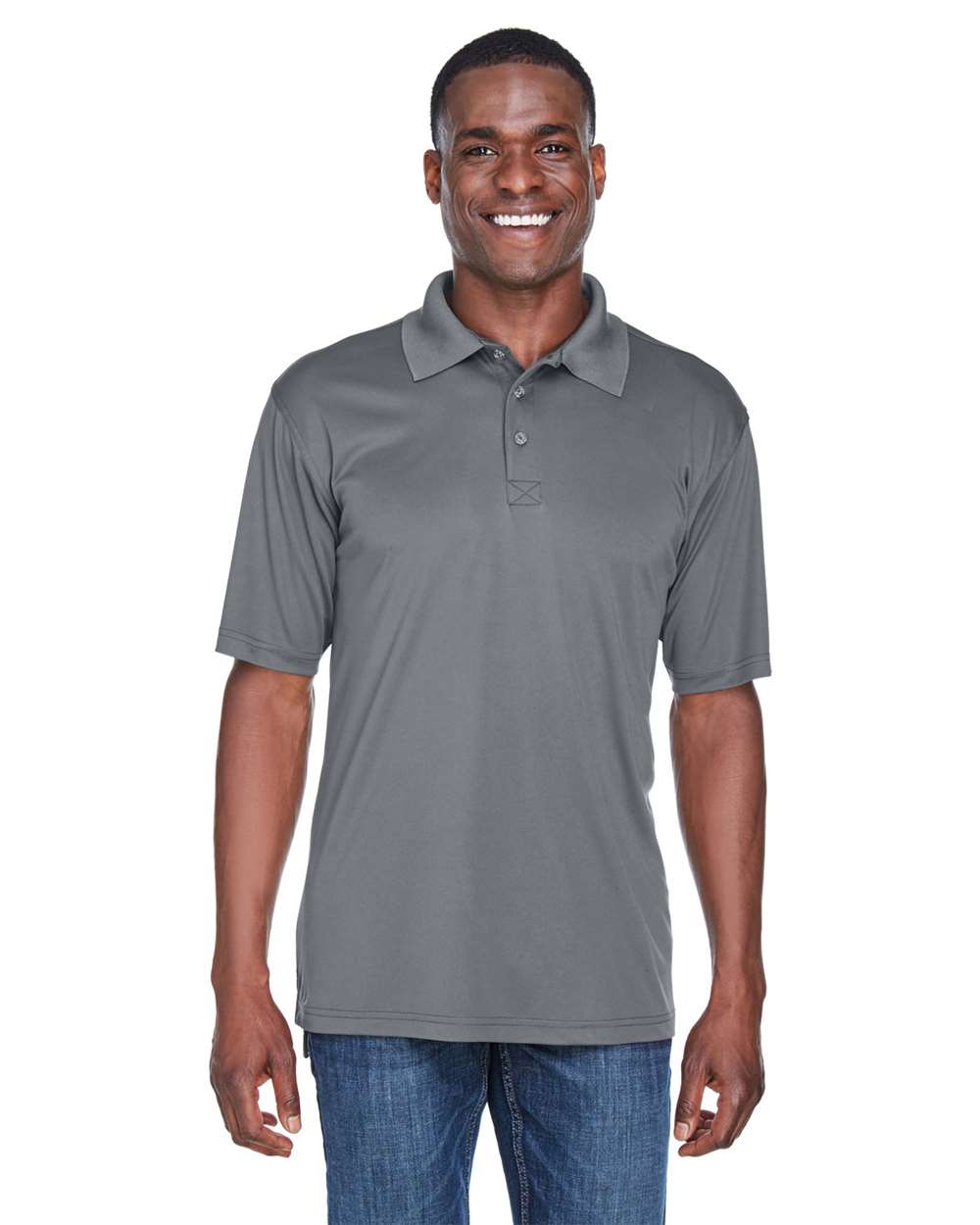 UltraClub-8425-Men's Cool & Dry Sport Performance Interlock Polo - Image 7