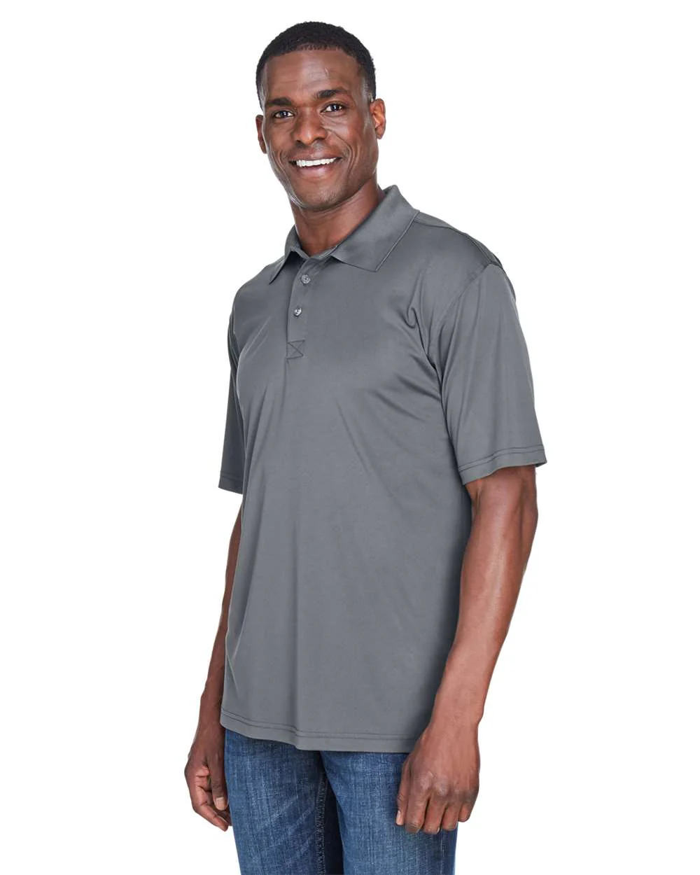 UltraClub-8425-Men's Cool & Dry Sport Performance Interlock Polo - Image 8