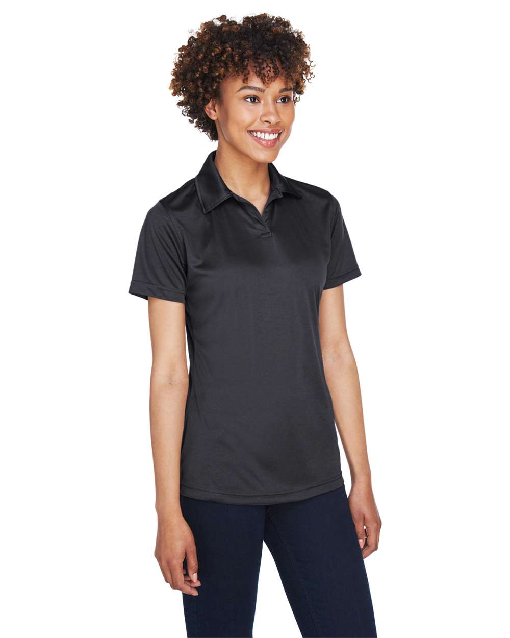 UltraClub-8425L-Women's Cool & Dry Sport Performance Interlock Polo - Image 4