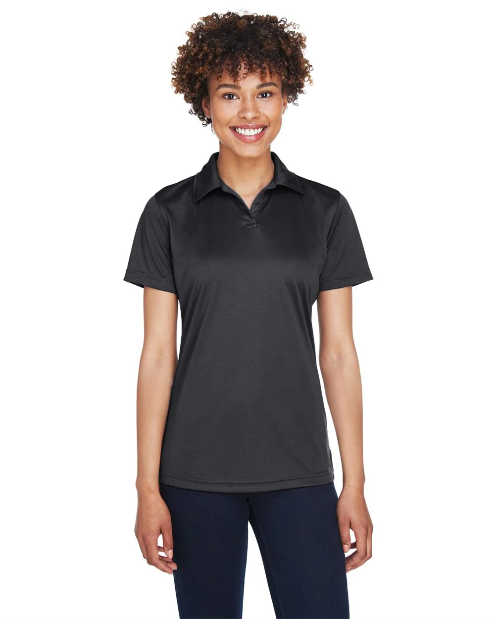 UltraClub-8425L-Women's Cool & Dry Sport Performance Interlock Polo - Image 6