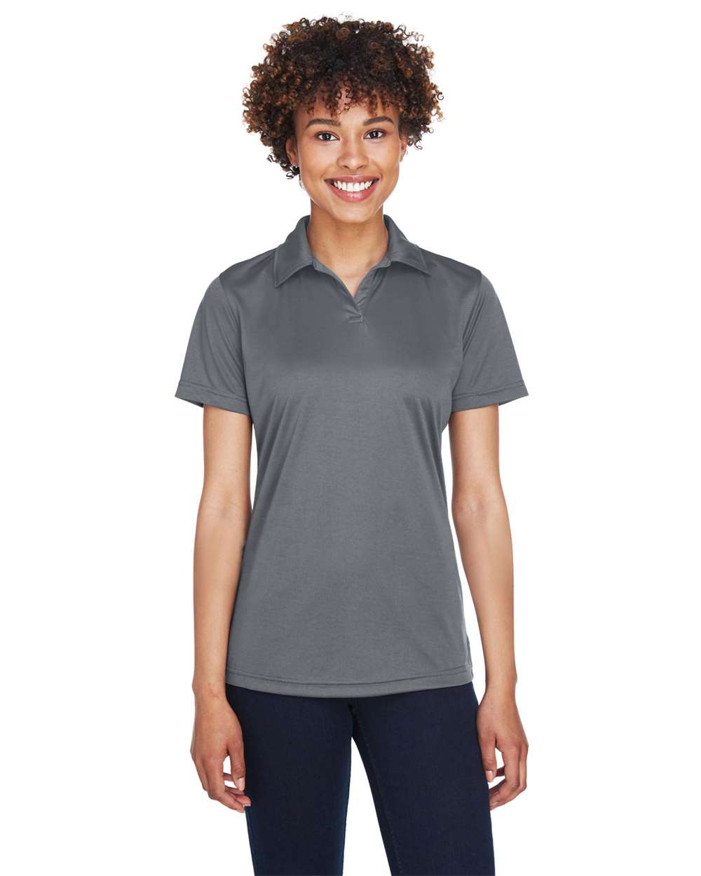 UltraClub-8425L-Women's Cool & Dry Sport Performance Interlock Polo - Image 9
