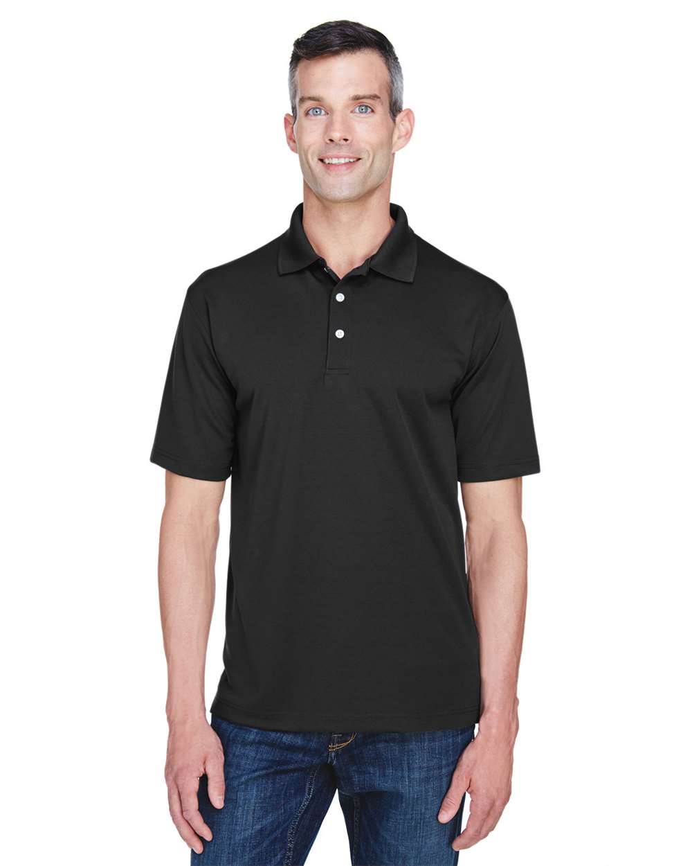 UltraClub-8445-Men's Cool & Dry Stain-Release Performance Polo - Image 2