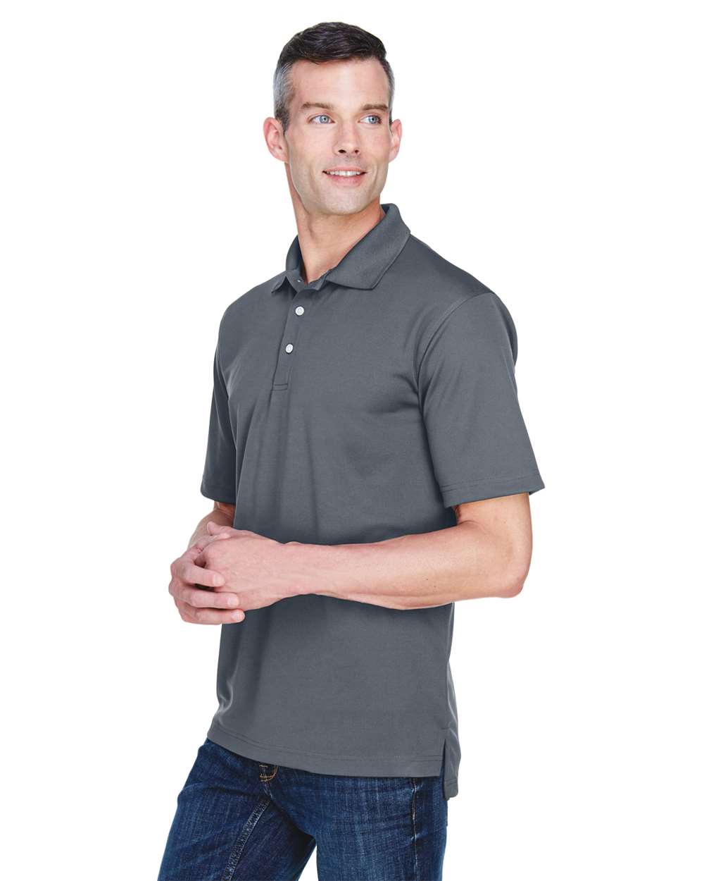 UltraClub-8445-Men's Cool & Dry Stain-Release Performance Polo - Image 8