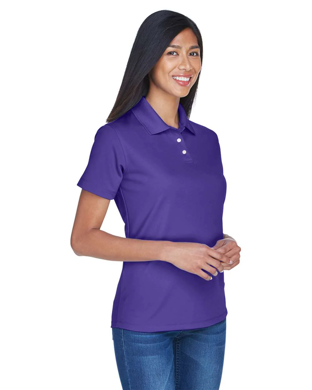 UltraClub-8445L-Women's Cool & Dry Stain-Release Performance Polo - Image 8