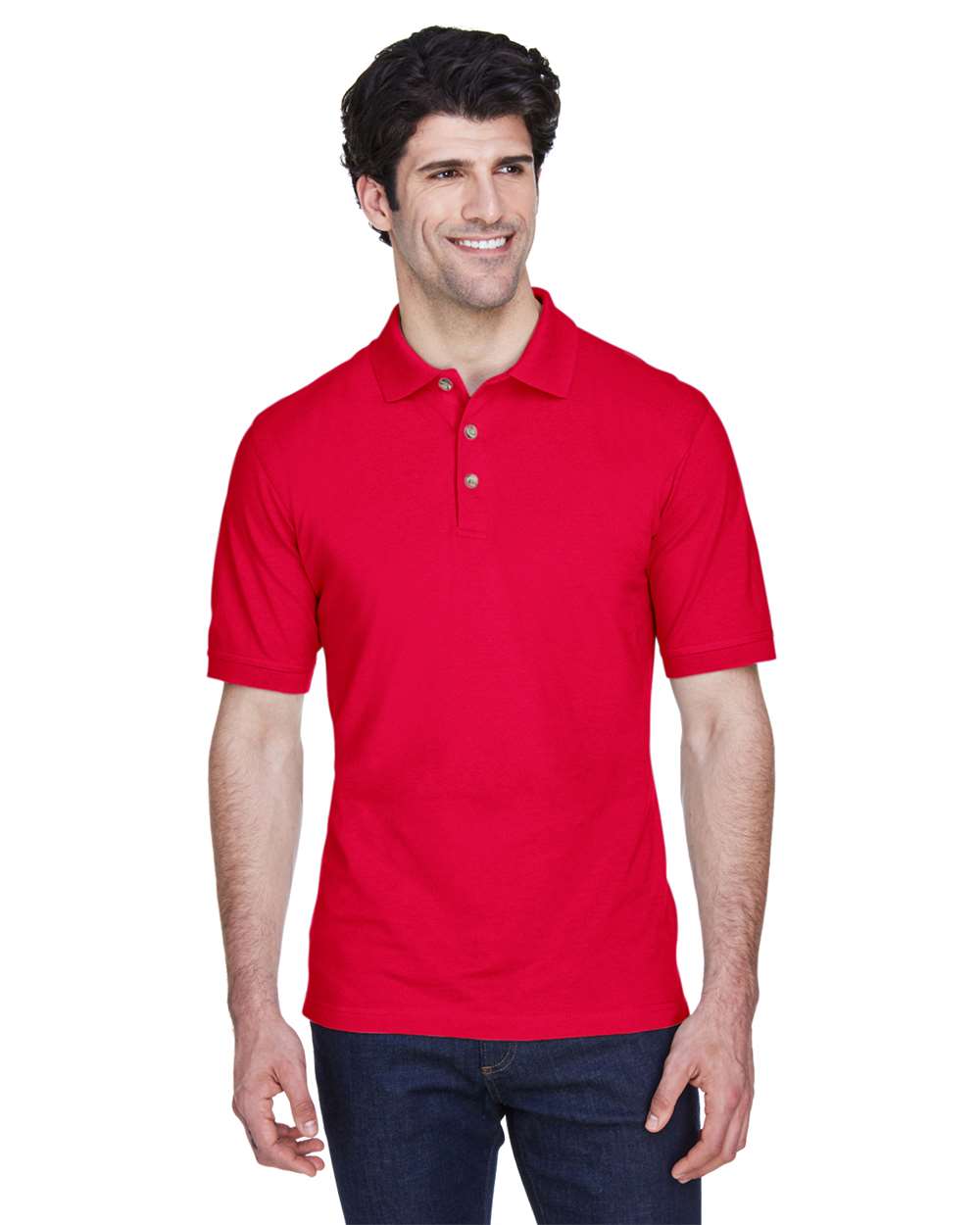 UltraClub-8535-Men's Classic Piqué Polo - Image 5