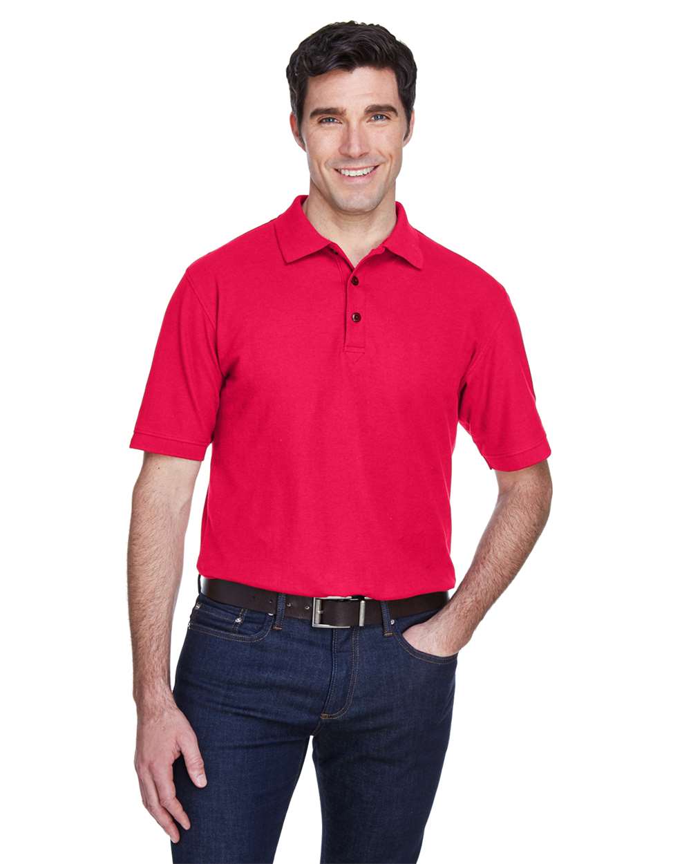 UltraClub-8540-Men's Whisper Piqué Polo - Image 10