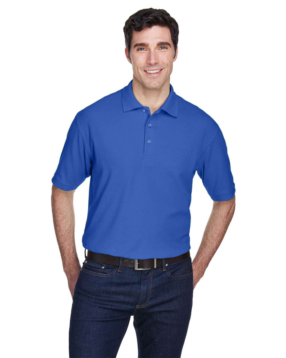 UltraClub-8540-Men's Whisper Piqué Polo - Image 11