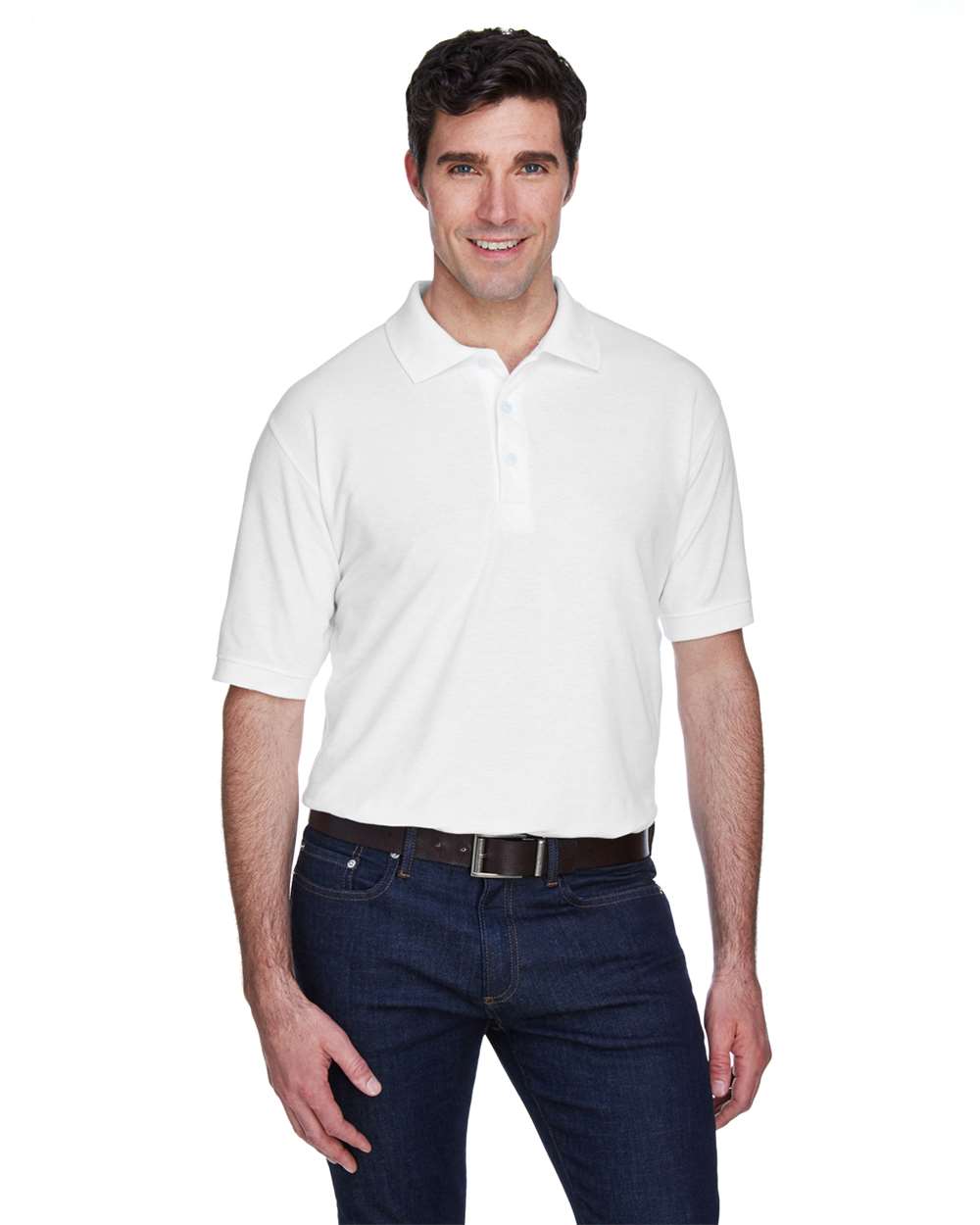UltraClub-8540-Men's Whisper Piqué Polo - Image 12