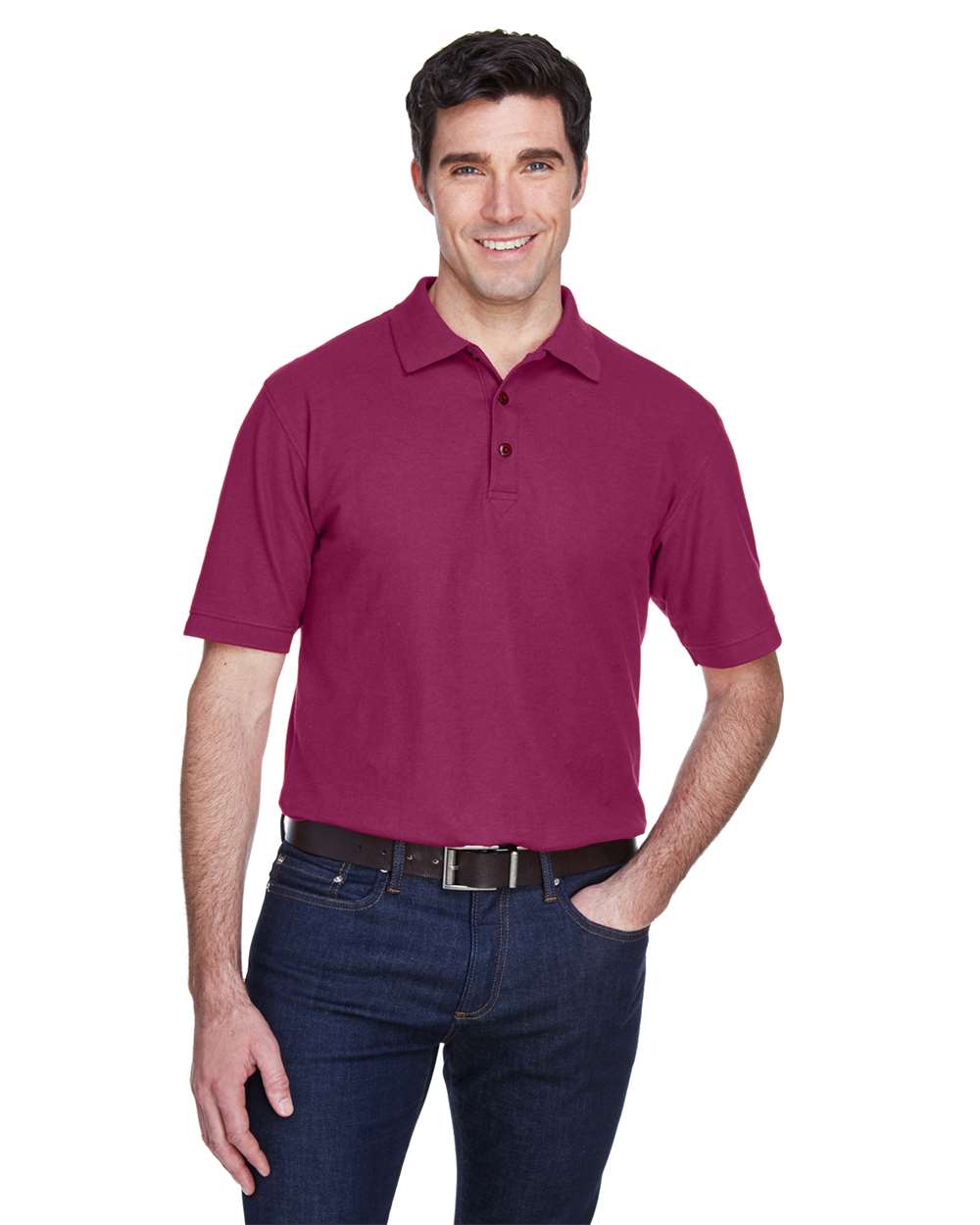 UltraClub-8540-Men's Whisper Piqué Polo - Image 13