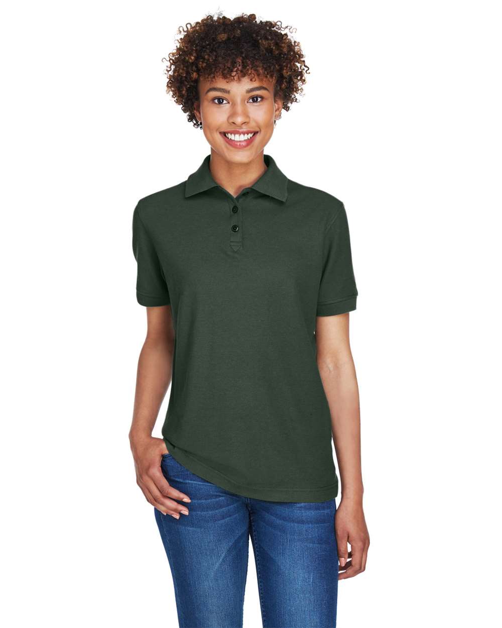 UltraClub-8541-Women's Whisper Pique Polo - Image 6