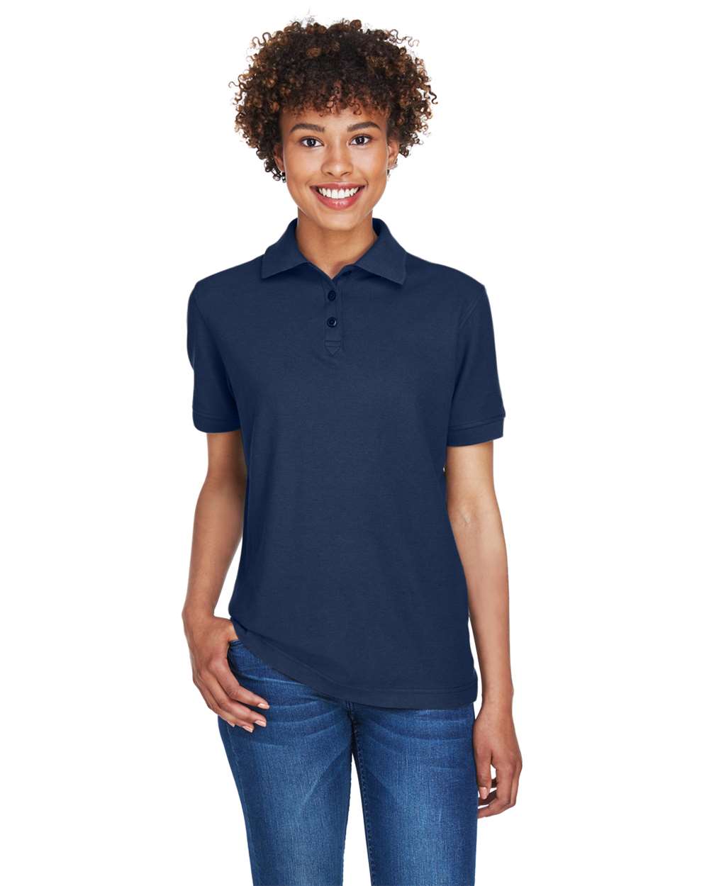 UltraClub-8541-Women's Whisper Pique Polo - Image 9