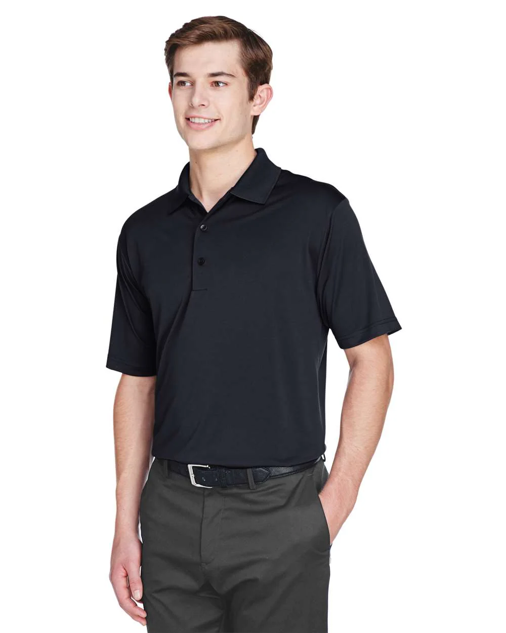 UltraClub-8610-Men's Cool & Dry 8-Star Elite Performance Interlock Polo - Image 3