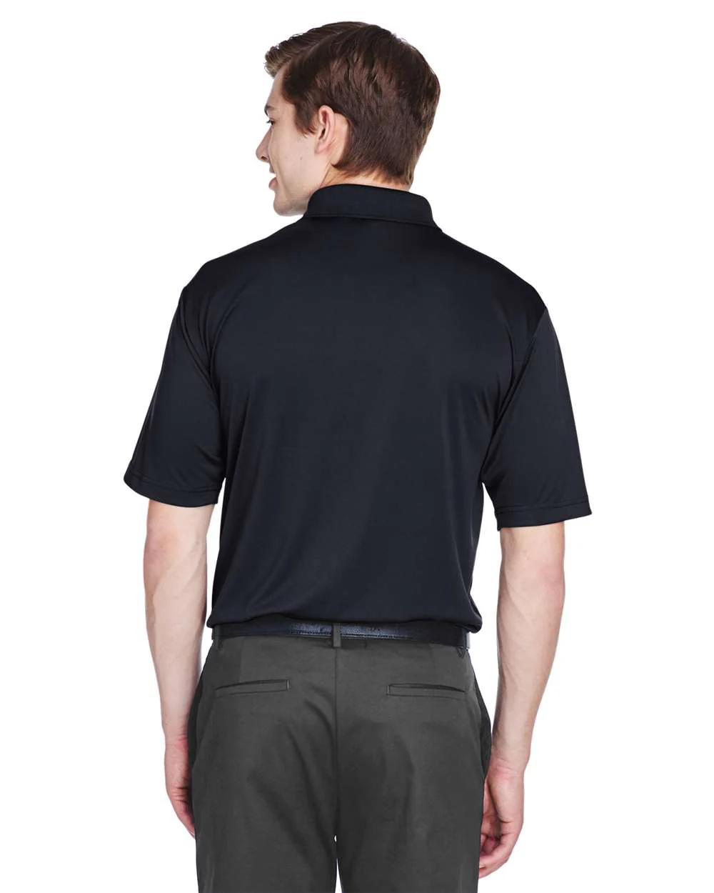 UltraClub-8610-Men's Cool & Dry 8-Star Elite Performance Interlock Polo - Image 4
