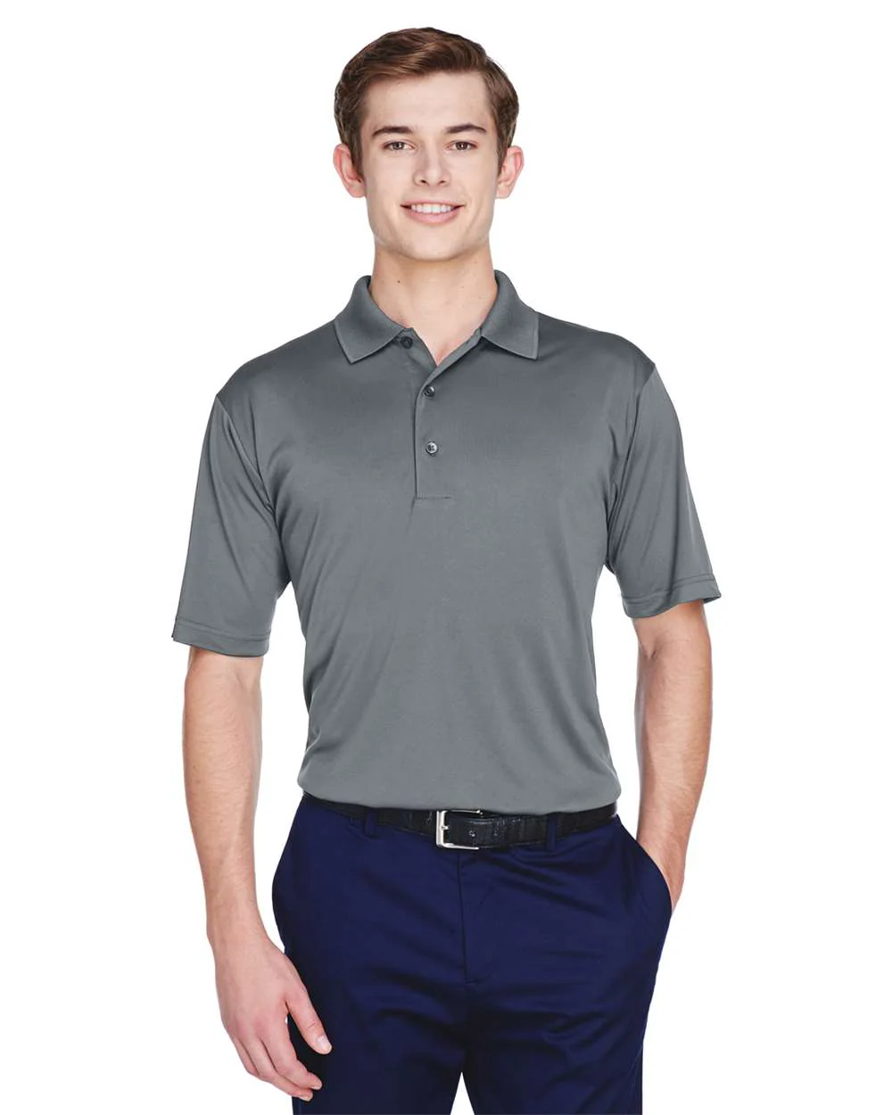 UltraClub-8610-Men's Cool & Dry 8-Star Elite Performance Interlock Polo - Image 7