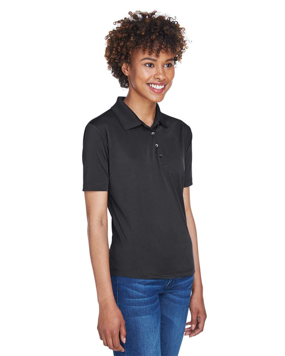 UltraClub-8610L-Women's Cool & Dry 8-Star Elite Performance Interlock Polo - Image 2
