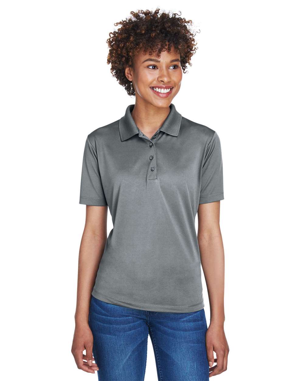 UltraClub-8610L-Women's Cool & Dry 8-Star Elite Performance Interlock Polo - Image 3