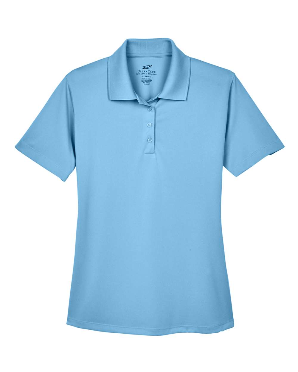 UltraClub-8610L-Women's Cool & Dry 8-Star Elite Performance Interlock Polo - Image 4