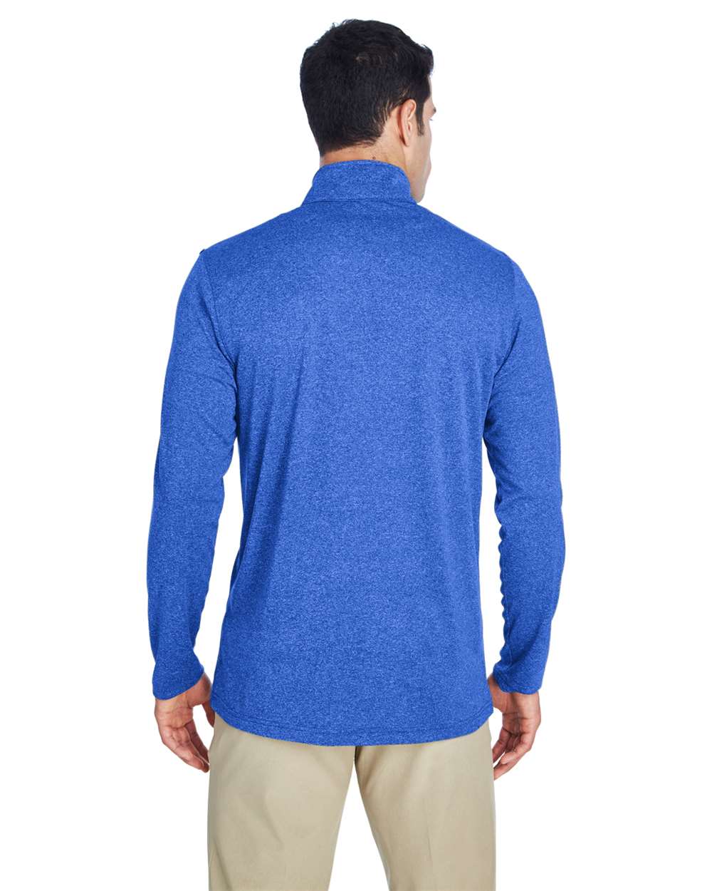 UltraClub-8618-Men's Cool & Dry Heathered Performance Quarter-Zip - Image 19