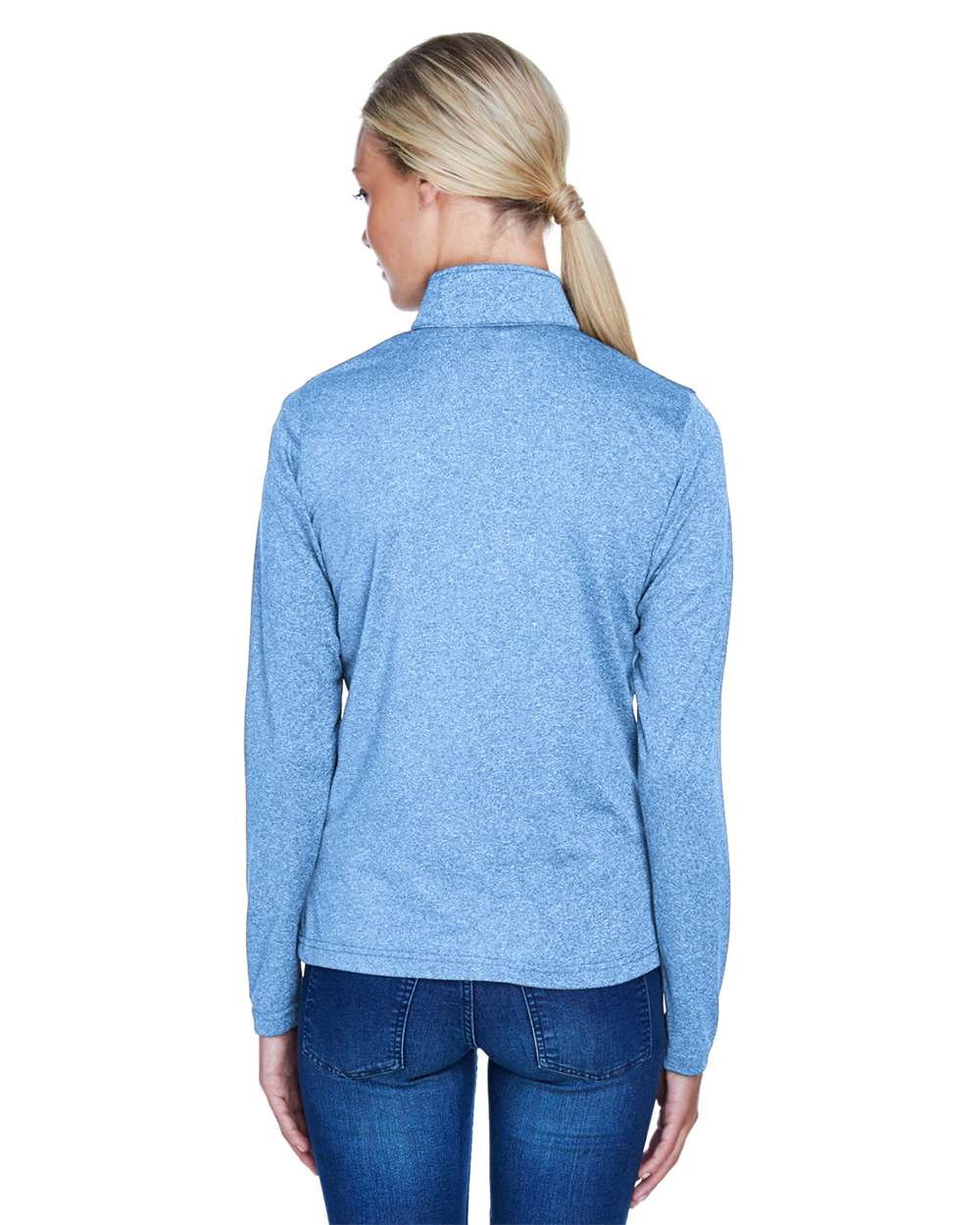 UltraClub-8618W-Women's Cool & Dry Heathered Performance Quarter-Zip - Image 14