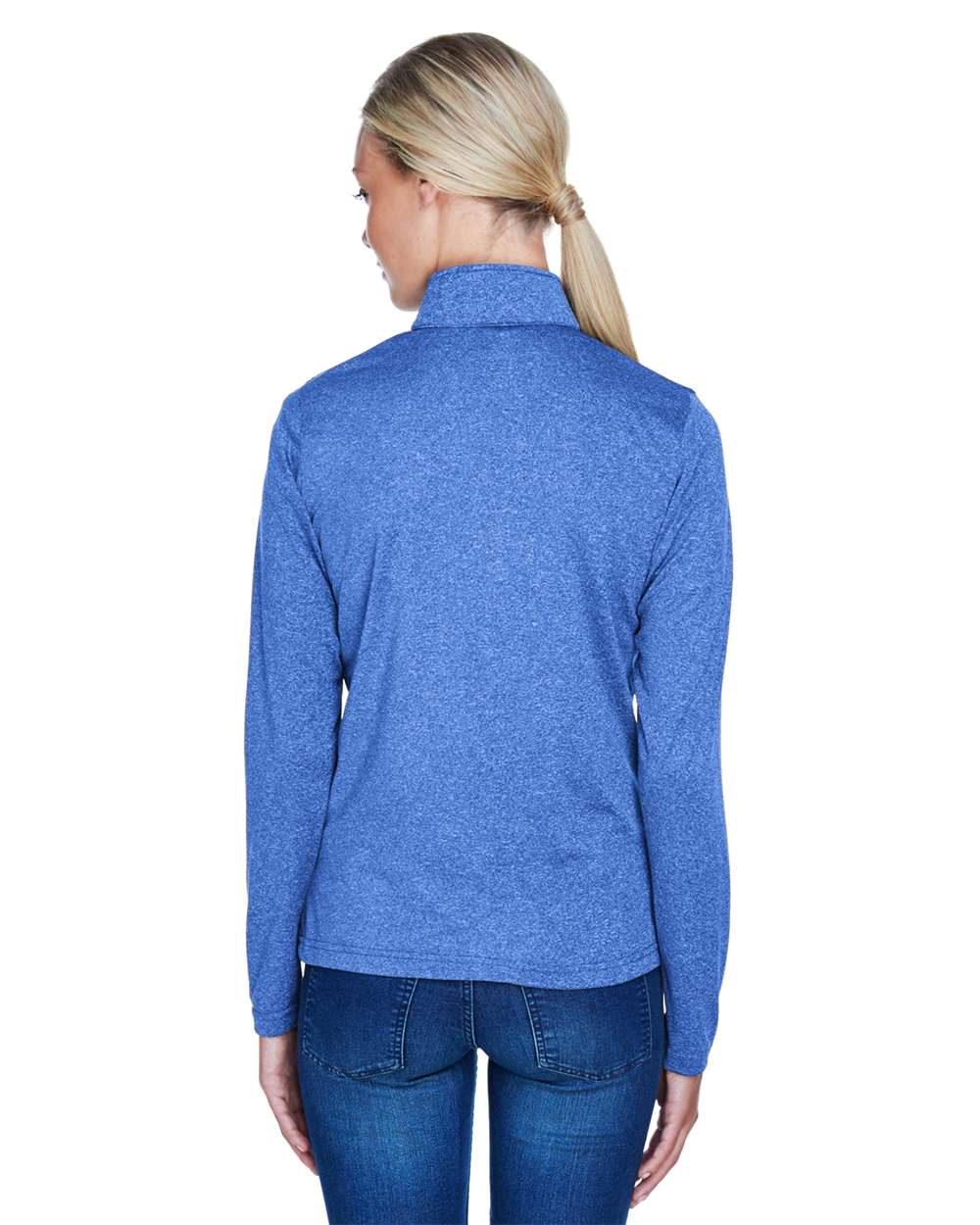 UltraClub-8618W-Women's Cool & Dry Heathered Performance Quarter-Zip - Image 24
