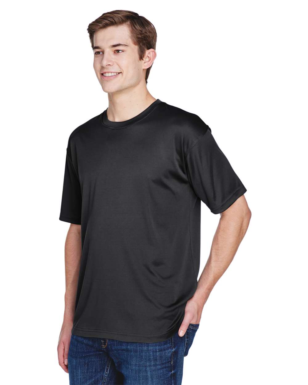 UltraClub-8620-Men's Cool & Dry Basic Performance T-Shirt - Image 3