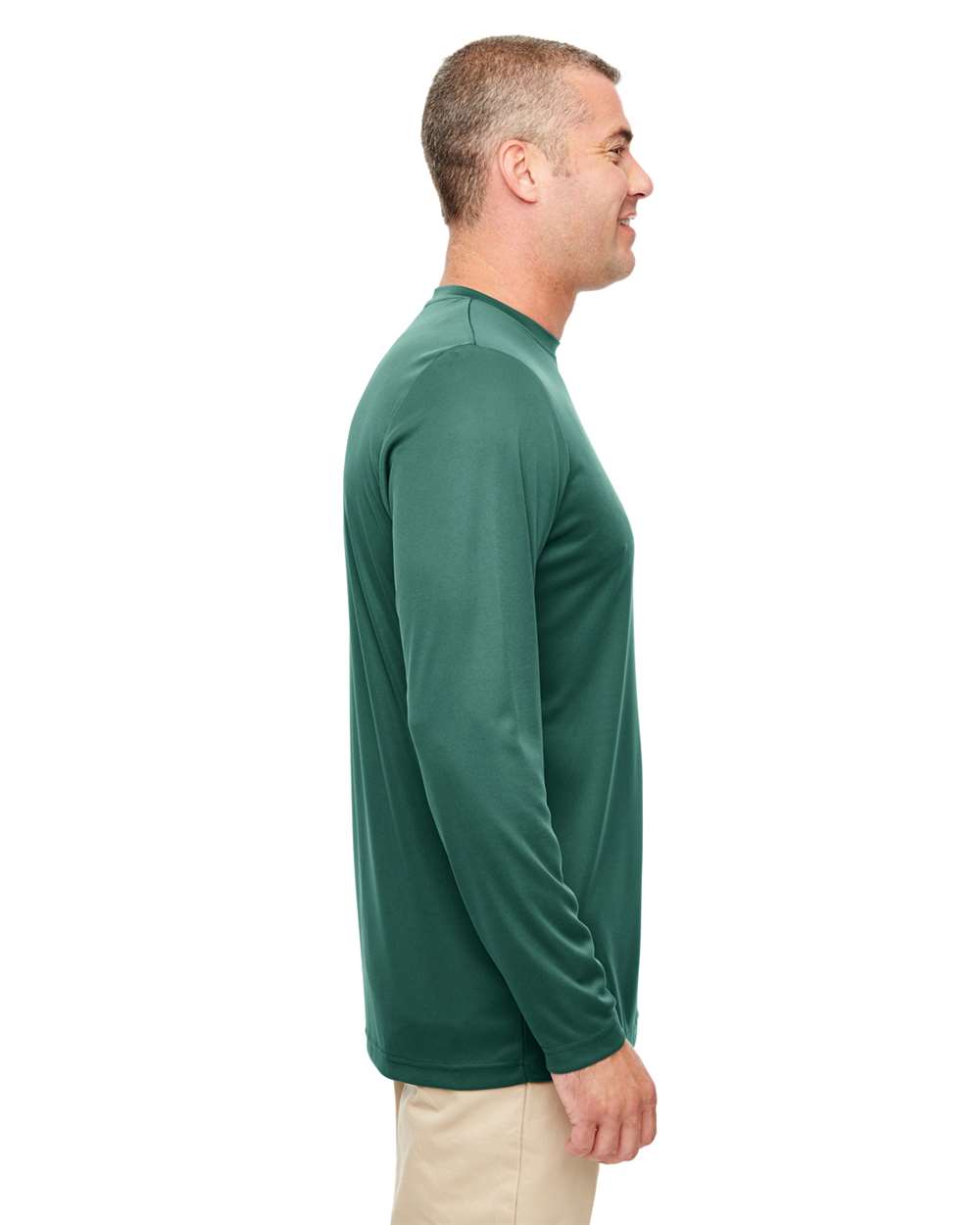 UltraClub-8622-Men's Cool & Dry Sport Performance Long Sleeve T-Shirt - Image 4