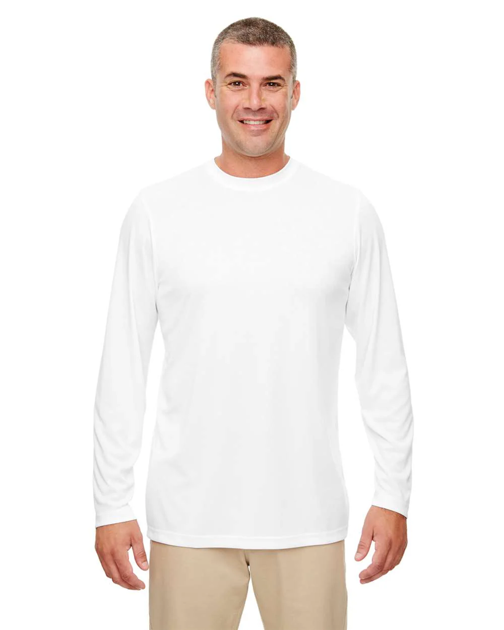UltraClub-8622-Men's Cool & Dry Sport Performance Long Sleeve T-Shirt - Image 7