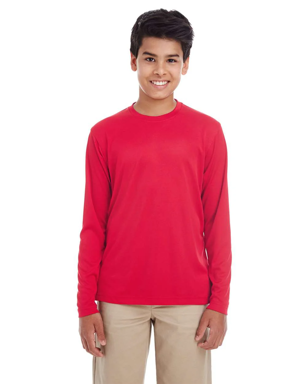 UltraClub-8622Y-Youth Cool & Dry Performance Long Sleeve Top - Image 10