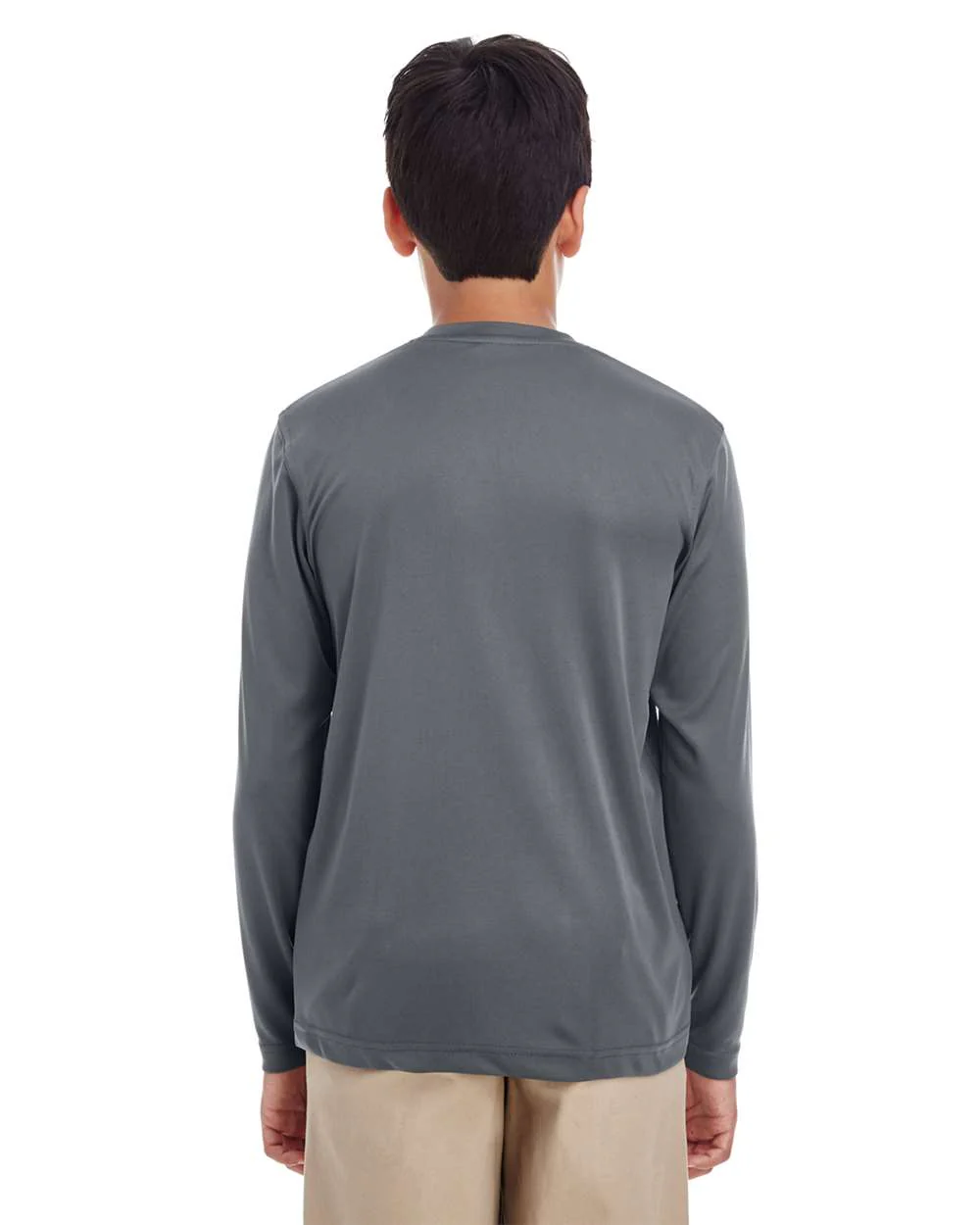 UltraClub-8622Y-Youth Cool & Dry Performance Long Sleeve Top - Image 3